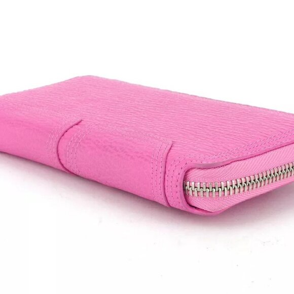 3.1 Phillip LIM Long Wallet Zip Pink Leather Authentic Used - Picture 7 of 16